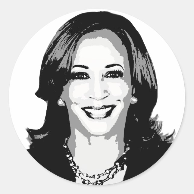 Sticker Rond Kamala Harris (Devant)