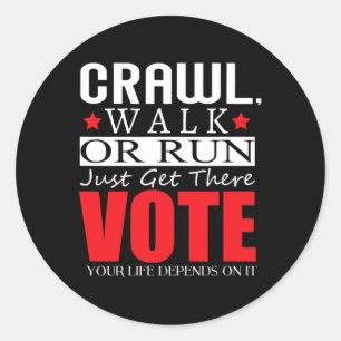 Sticker Rond Kamala Harris 2024 Election Anti Trump