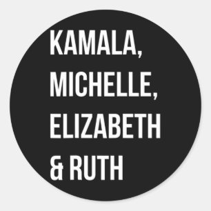 Sticker Rond Kamala Harris 2024 Election Anti Trump