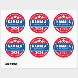 Sticker Rond Kamala Harris 2024 pour le président