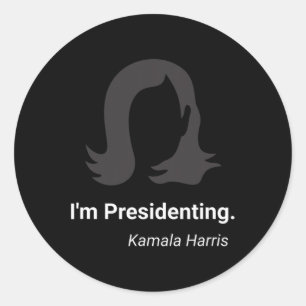 Sticker Rond Kamala Harris Design