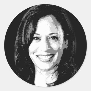 Sticker Rond Kamala Harris Portrait