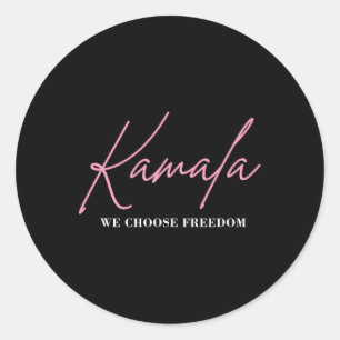 Sticker Rond Kamala Harris Pour La Liberté Électorale 2024