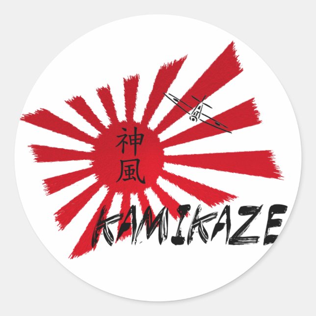 Sticker Rond Kamikaze (Devant)