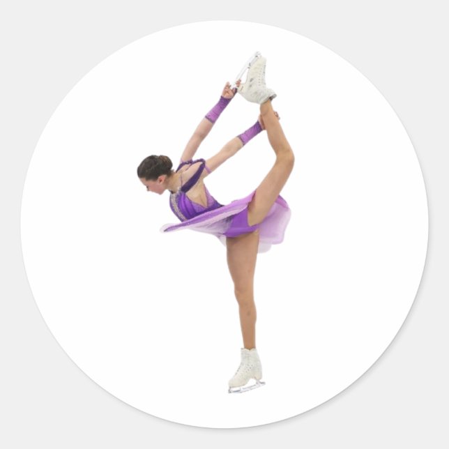 Sticker Rond Kamila Valieva En Mémoriam (Devant)
