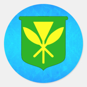 Sticker Rond Kanaka Maoli