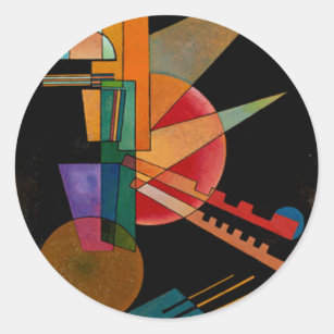 Sticker Rond Kandinsky - Interprétation Abstraite