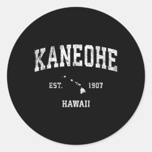 Sticker Rond Kaneohe Hawaii Hi Sports sportifs