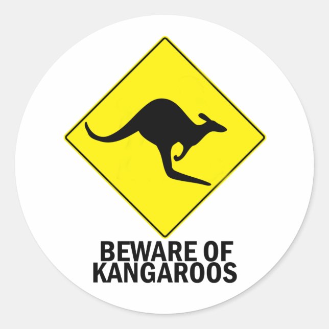 Sticker Rond Kangaroos (Devant)