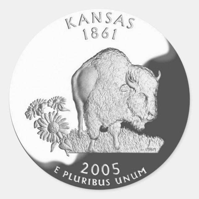Sticker Rond Kansas (Devant)