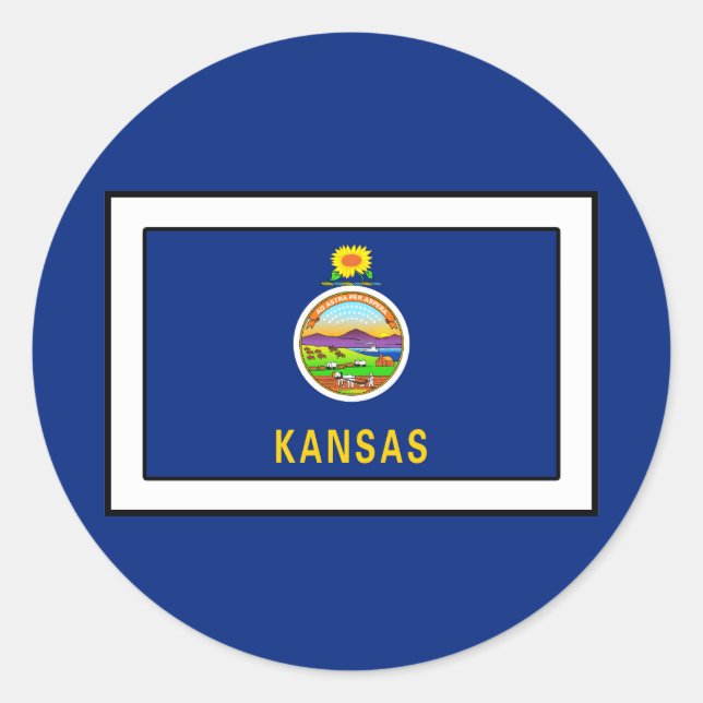 Sticker Rond Kansas (Devant)