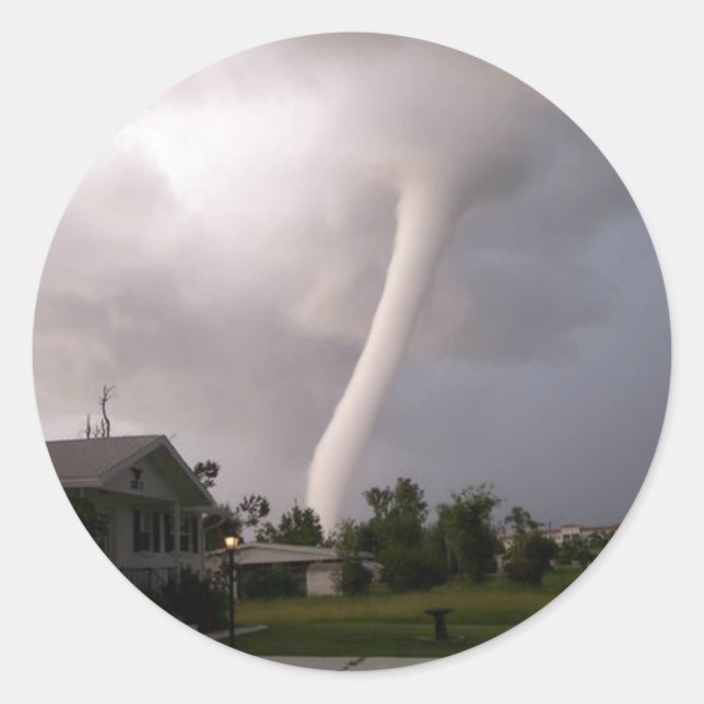 Sticker Rond Kansas Tornado (Devant)
