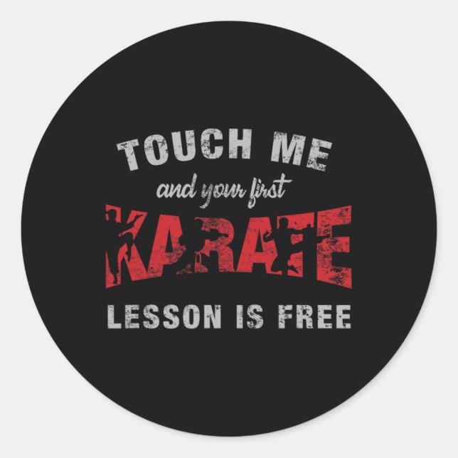 Sticker Rond Karaté 3 (Devant)