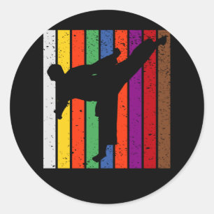 Sticker Rond Karaté Belt Colors