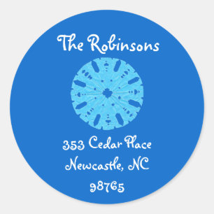 Sticker Rond Karate Kat adresse de retour