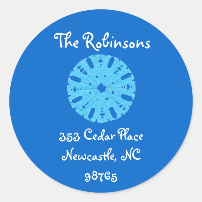 Sticker Rond Karate Kat adresse de retour (Devant)