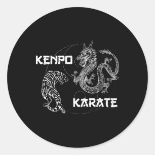 Sticker Rond Karate Kenpo Karate Martial Arts Sayings