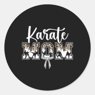 Sticker Rond Karate Maman Karate Mama Karate Mother
