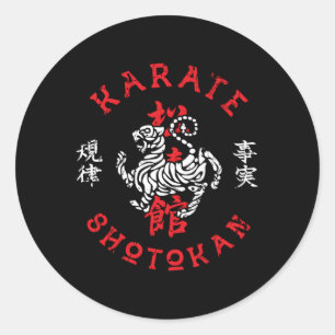 Sticker Rond Karate Shotokan Pour Les Amateurs De Karate