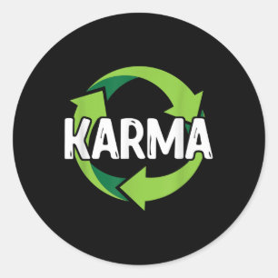 Sticker Rond Karma Destiny Meditation Recyclage P De l'environn