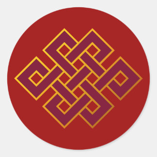 Sticker Rond Karma... noeud sans fin ou noeud éternel