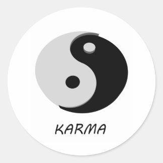 Sticker Rond Karma Ying Yang