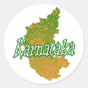 Sticker Rond Karnataka