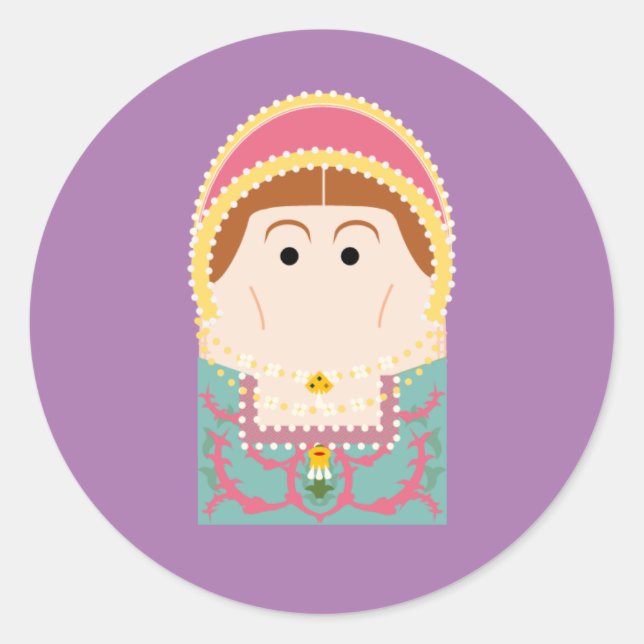 Sticker Rond Katherine Parr (Devant)