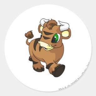 Sticker Rond Kau Brown