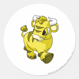 Sticker Rond Kau jaune
