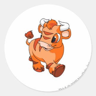 Sticker Rond Kau Orange