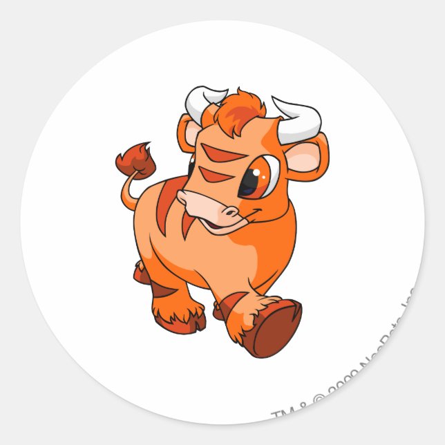 Sticker Rond Kau Orange (Devant)