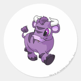 Sticker Rond Kau Purple