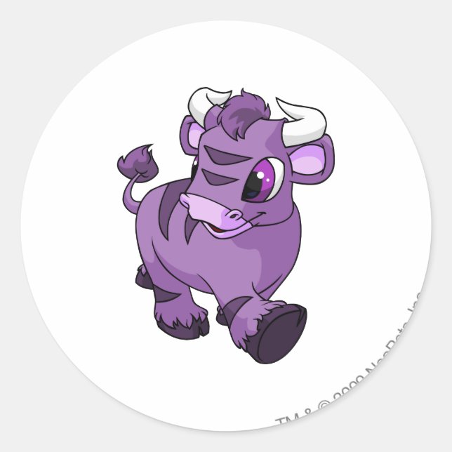 Sticker Rond Kau Purple (Devant)