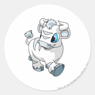 Sticker Rond Kau White