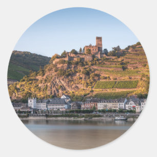 Sticker Rond Kaub sur le Rhin Allemagne