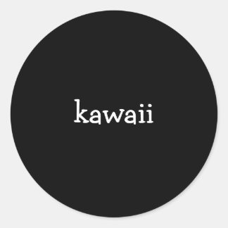 Sticker Rond kawaii