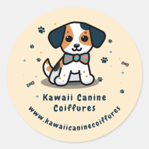 Sticker Rond Kawaii