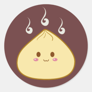 Sticker Rond Kawaii "SioPao" Meatbun