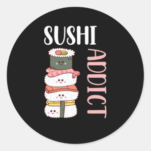 Kawaii sushi nourriture japonaise anime riz japon' Autocollant
