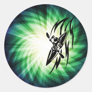 Sticker Rond Kayak Cool