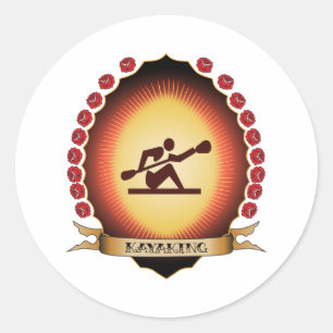 Sticker Rond Kayaking Mandorla