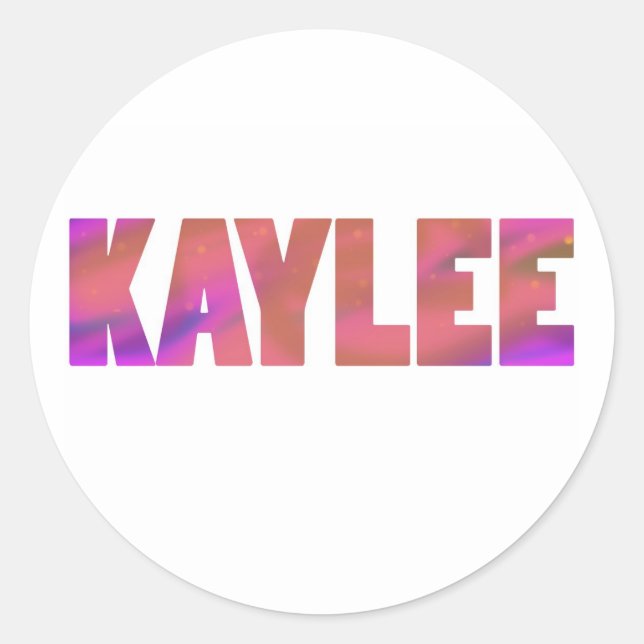 Sticker Rond Kaylee (Devant)