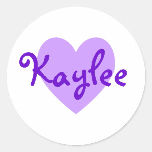 Sticker Rond Kaylee en violet