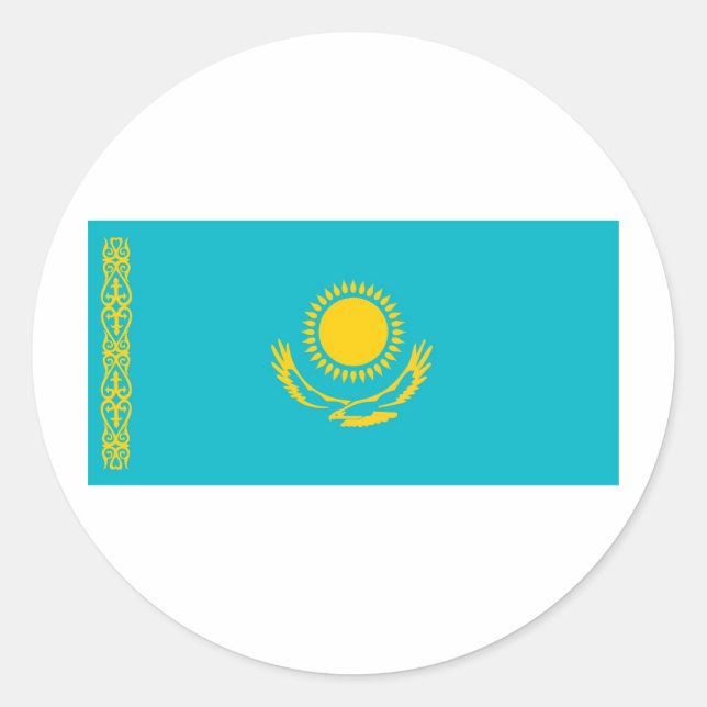Sticker Rond Kazakhstan (Devant)