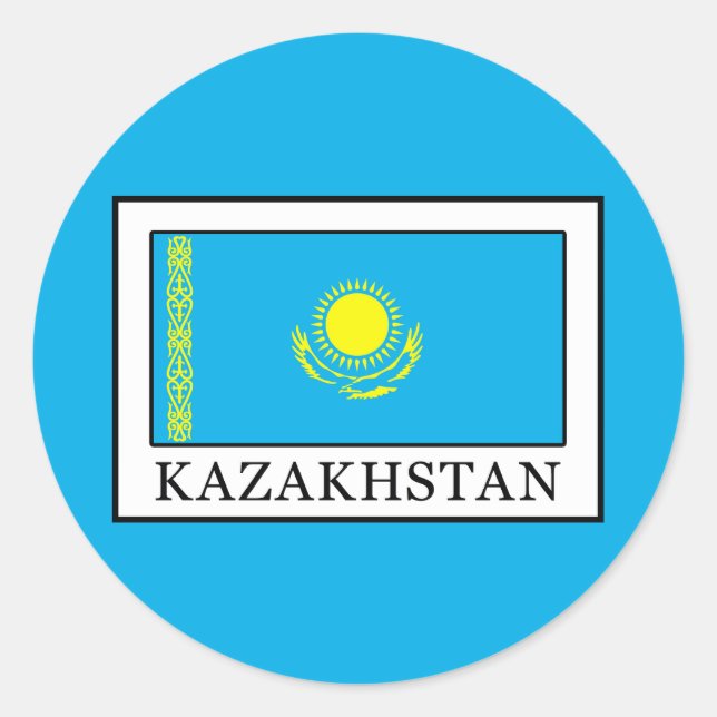 Sticker Rond Kazakhstan (Devant)