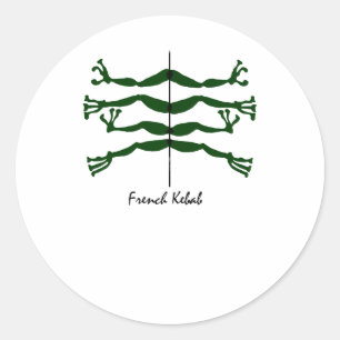 Sticker Rond kebab français