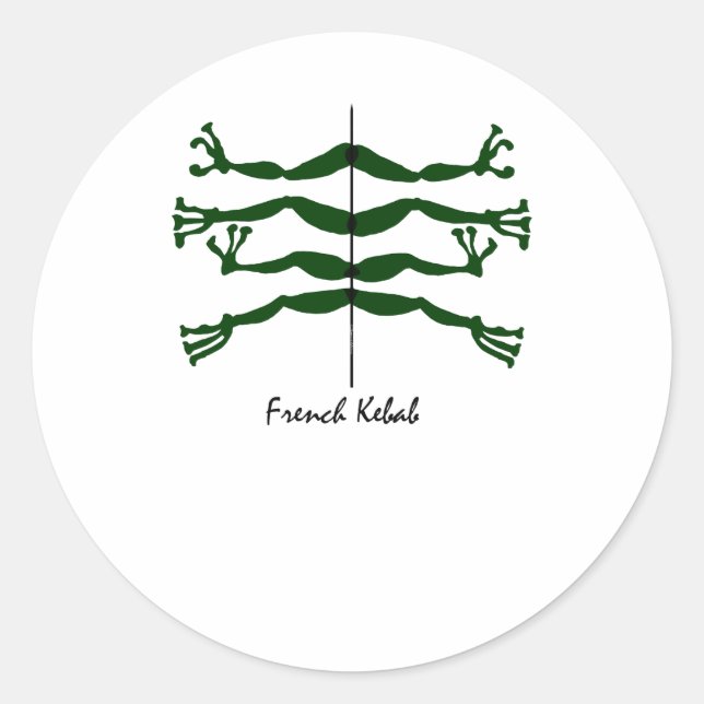 Sticker Rond kebab français (Devant)