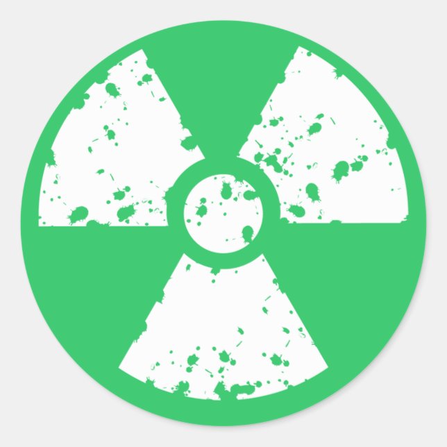 Sticker Rond Kelly Green Toxic Waste (Devant)