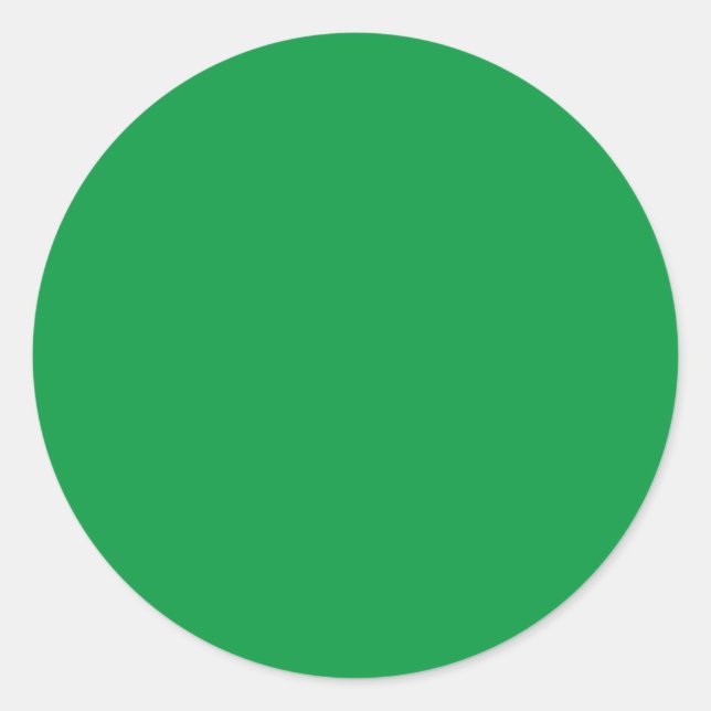 Sticker Rond Kelly Vert couleur solide (Devant)